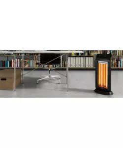 Stufa a infrarossi olimpia splendid "carbon black", 1,1 kw