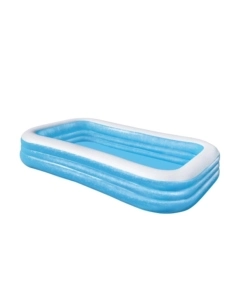 Piscina gonfiabile rettangolare per bambini bestway 3 anelli 305x183x56 cm