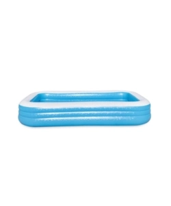 Piscina gonfiabile rettangolare per bambini bestway 3 anelli 305x183x56 cm