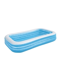 Piscina gonfiabile rettangolare per bambini bestway 3 anelli 305x183x56 cm