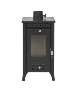 Stufa a legna divina fire "matilde" nero 7,7 kw