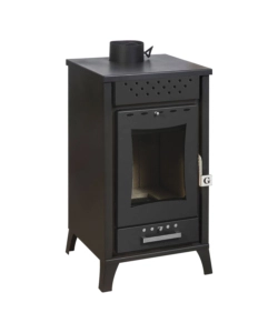 Stufa a legna divina fire 'olga' nero 15 kw