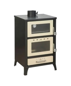 Stufa a legna con forno divina fire 'marika' beige 22 kw