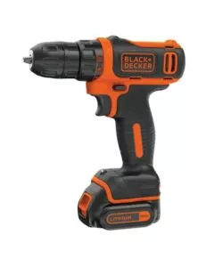 Trapano avvitatore a batteria black+decker "bdcdd12kb-qw" con valigetta e 2 batterie 10.8v 1,5ah