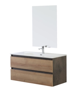 Mobile bagno sospeso 'revital' noce scuro, 84x49x56 cm