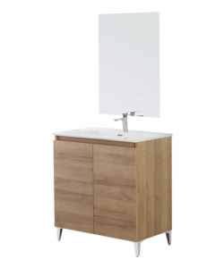 Mobile bagno da appoggio 'revital' rovere, 80x46x86 cm