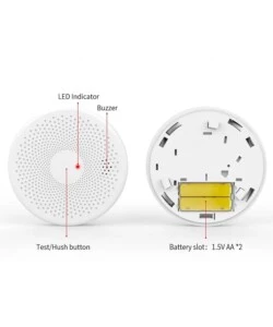 Rilevatore di monossido di carbonio e fumo "smart tuya" con controllo wi-fi