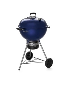 Outlet - usato per prova e difetti estetici - barbecue a carbone weber 'master-touch gbs c-5750' colore blu con griglia 57 cm