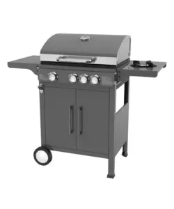 Barbecue a gas ompagrill 'expert 4' nero 4 bruciatori