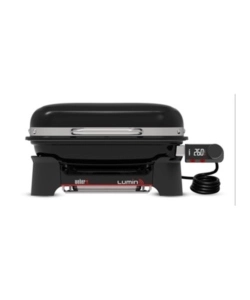 Barbecue elettrico weber 'lumin compact smart' nero con griglia 43x28 cm