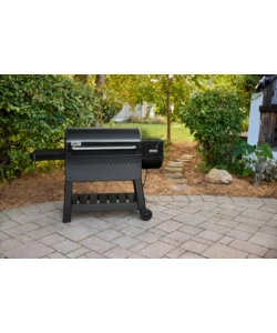 Barbecue a pellet weber "smoque xl" nero con griglia 86x45 cm