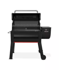 Barbecue a pellet weber "smoque xl" nero con griglia 86x45 cm