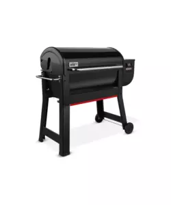 Barbecue a pellet weber "smoque xl" nero con griglia 86x45 cm