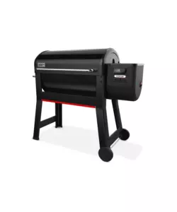 Barbecue a pellet weber "smoque xl" nero con griglia 86x45 cm