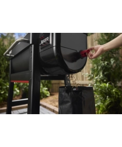 Barbecue a pellet weber "smoque xl" nero con griglia 86x45 cm