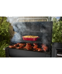 Barbecue a pellet weber "smoque xl" nero con griglia 86x45 cm