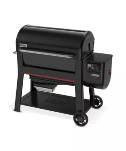 Barbecue a pellet weber "searwood xl" nero con griglia 91x45 cm