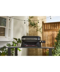 Barbecue elettrico weber "lumin smart black" nero con griglia 49x33 cm