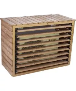 Copri climatizzatore habrita 'cc 1306' in legno termo trattato e veneziane mobili 132x58x98 cm