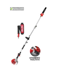 Potatore a catena telescopico a scoppio valex '1491974' barra 30cm altezza 300cm motore 32.5cc