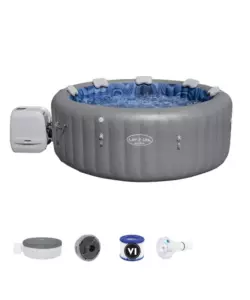 Piscina idromassaggio gonfiabile bestway 'lay-z-spa santorini hydrojet pro' per 5-7 persone