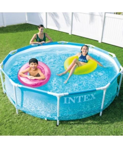 Piscina fuori terra rotonda intex "prisma frame beachside" 305x305x76 cm - cod. 28208np