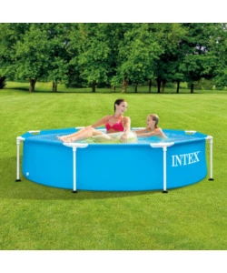 Piscina fuori terra rotonda intex "metal frame" 244x244x51 cm - cod. 28205np