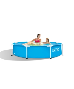 Piscina fuori terra rotonda intex "metal frame" 244x244x51 cm - cod. 28205np