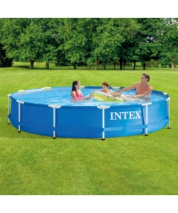 Piscina fuori terra rotonda intex "metal frame" 366x366x76 cm - cod. 28210np