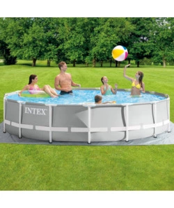 Piscina fuori terra rotonda intex "prisma frame" 457x457x107 cm - cod. 26724np