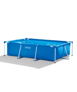 Piscina fuori terra rettangolare intex 'rectangular frame' blu 260x160x65 cm - cod. 28271np