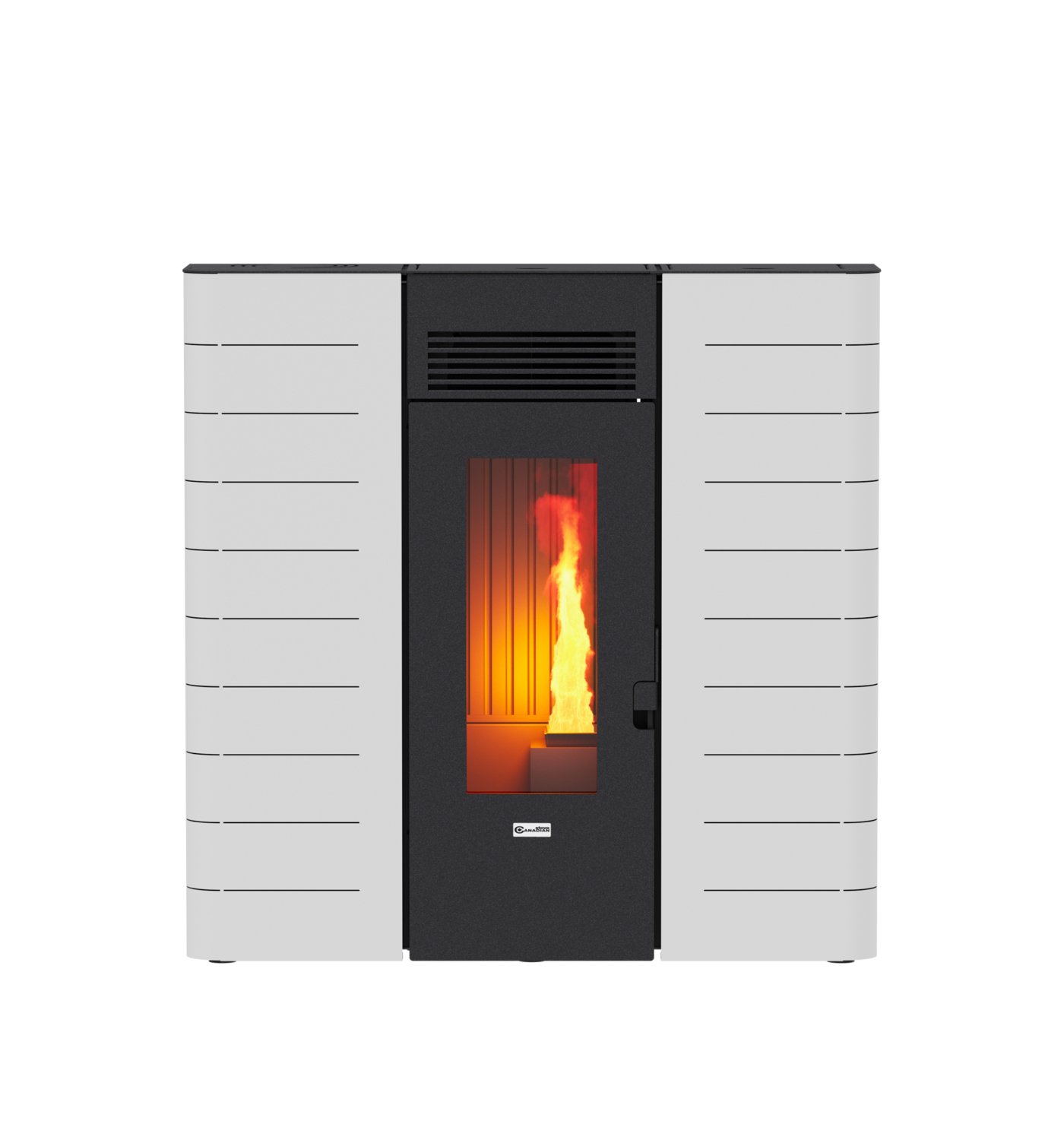 Stufa A Pellet Slim Canalizzata Canadian Stove Slim C Bianco Kw In Vendita Online